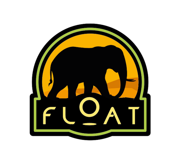 FLOAT Elephant Hat 2023 - econscious Eco Trucker Hat - Jungle/Oyster