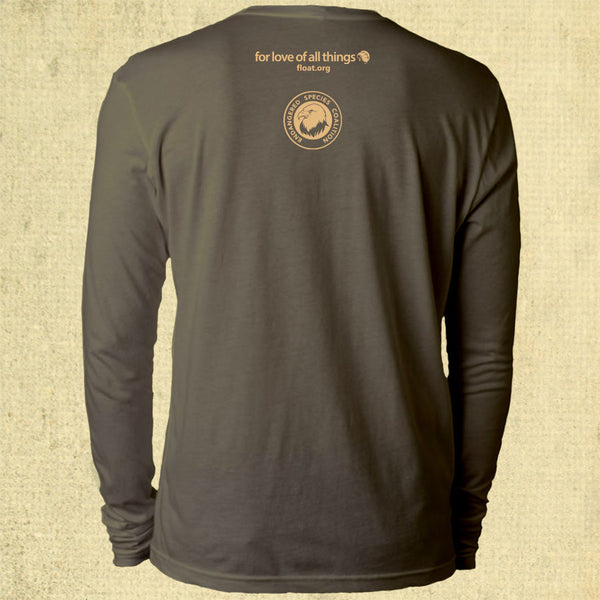 Endangered Species Coalition - Adult Long Sleeve - Military Green