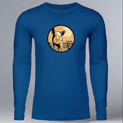 Lizzie - Adult Long Sleeve - Cool Blue
