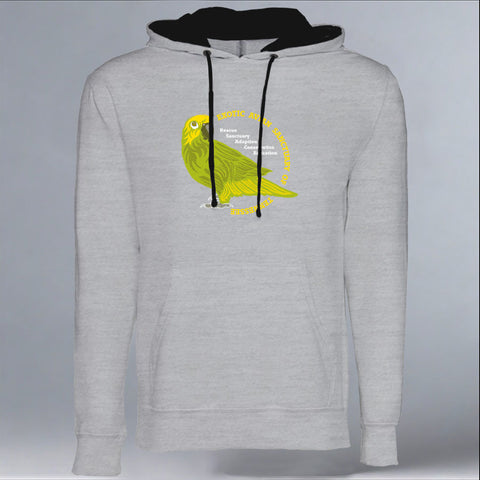 Exotic Avian Sanctuary of Tennessee - Midweight French Terry Pullover Hoody - Heather Gray w/ Black