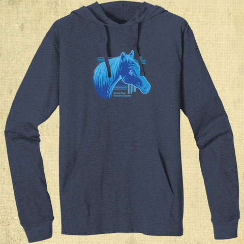Horse Plus Humane Society - EcoBlend Hooded Tee - Water