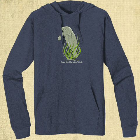 Save the Manatee - EcoBlend Hooded Tee - Water
