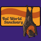 Bat World Sanctuary - Ladies V-Neck - Purple Rush