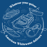 American Whitewater - Adult Long Sleeve - Cool Blue