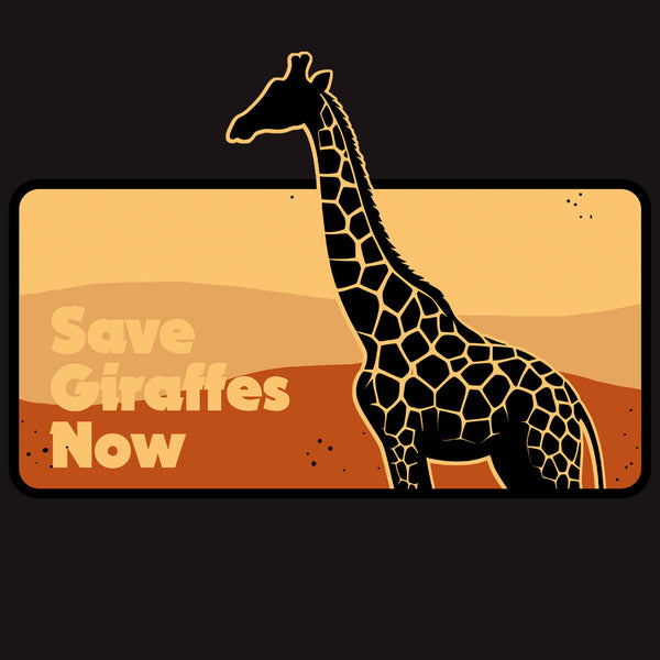 Save Giraffes Now - Adult - Black