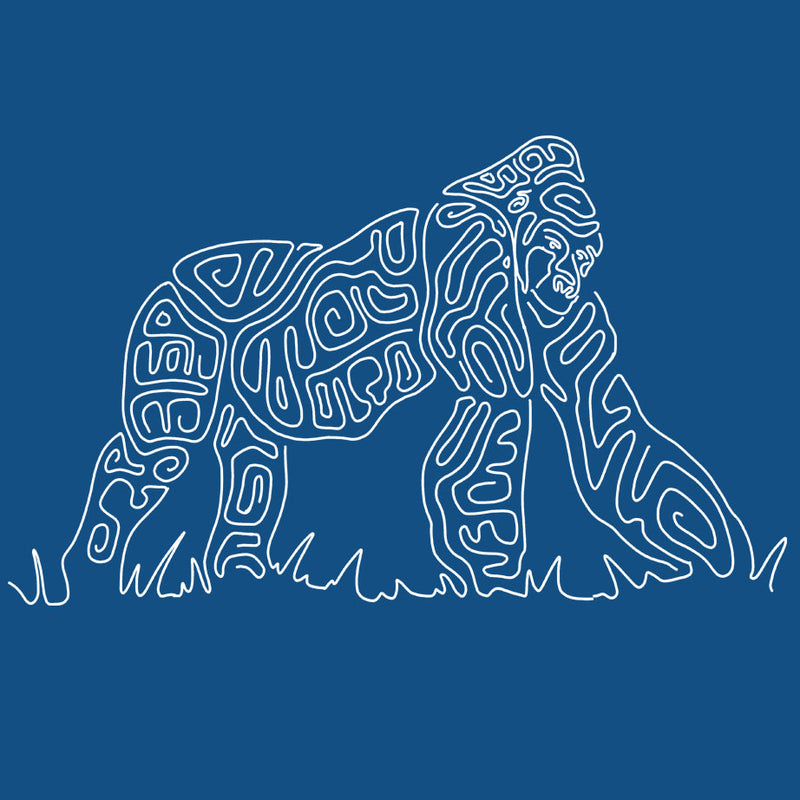 Gorilla Doctors - Adult Long Sleeve - Cool Blue