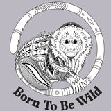 Jungle Friends - Adult Long Sleeve - Heather Gray