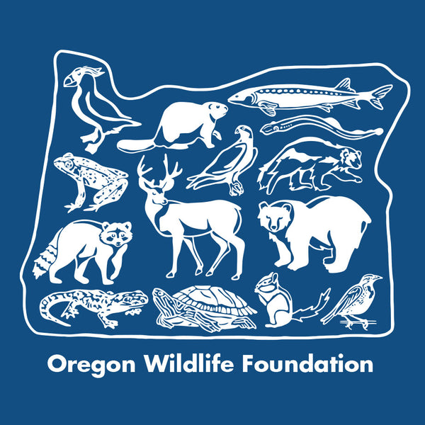 Oregon Wildlife Foundation - Adult Long Sleeve - Cool Blue