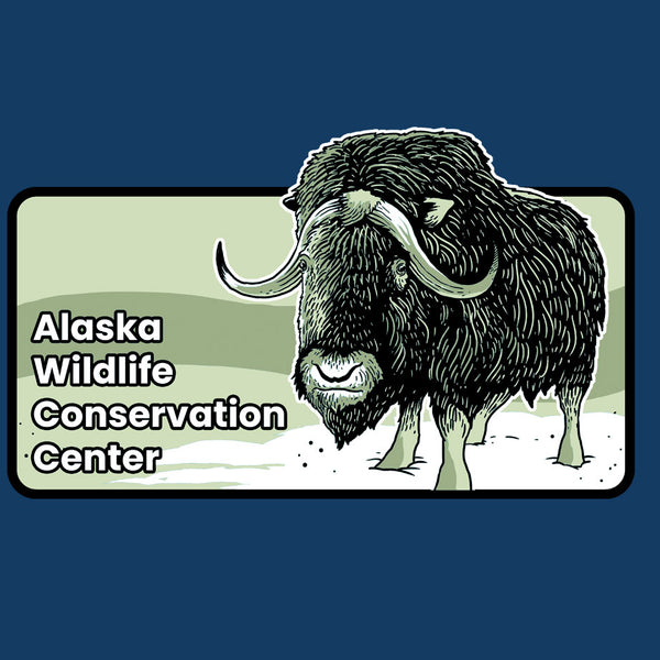 Alaska Wildlife Conservation Center - Adult Long Sleeve - Cool Blue