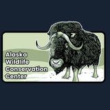 Alaska Wildlife Conservation Center - Ladies V-Neck - Black