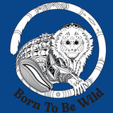 Jungle Friends - Adult Long Sleeve - Cool Blue