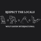 Respect the Locals - Ladies V-Neck - Black