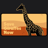 Save Giraffes Now - Ladies V-Neck - Black