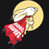 Rabbit Haven - Ladies V-Neck - Black