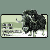 Alaska Wildlife Conservation Center - Ladies V-Neck - Mint