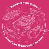 American Whitewater - Ladies Racerback Tank - Raspberry