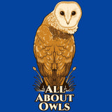 All About Owls - Adult Long Sleeve - Royal