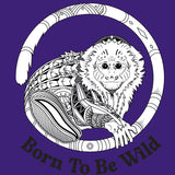 Jungle Friends - Ladies V-Neck - Purple Rush