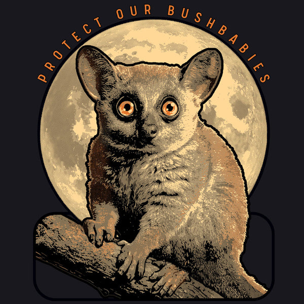 Protect Our Bushbabies - Ladies V-Neck - Black