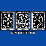 Save Giraffes Now - Adult Long Sleeve - Royal