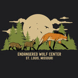 Endangered Wolf Center - Ladies V-Neck - Black