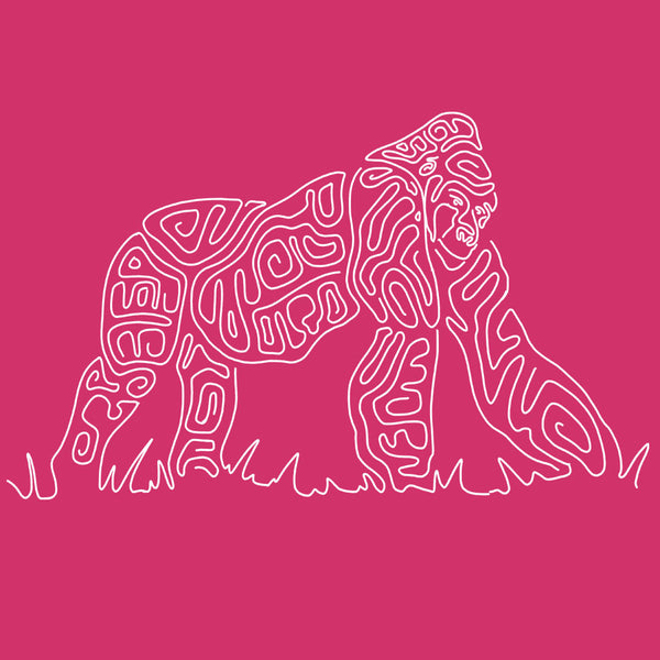 Gorilla Doctors - Ladies V-Neck - Raspberry