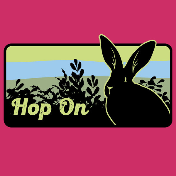 Rabbitats - Ladies V-Neck - Raspberry