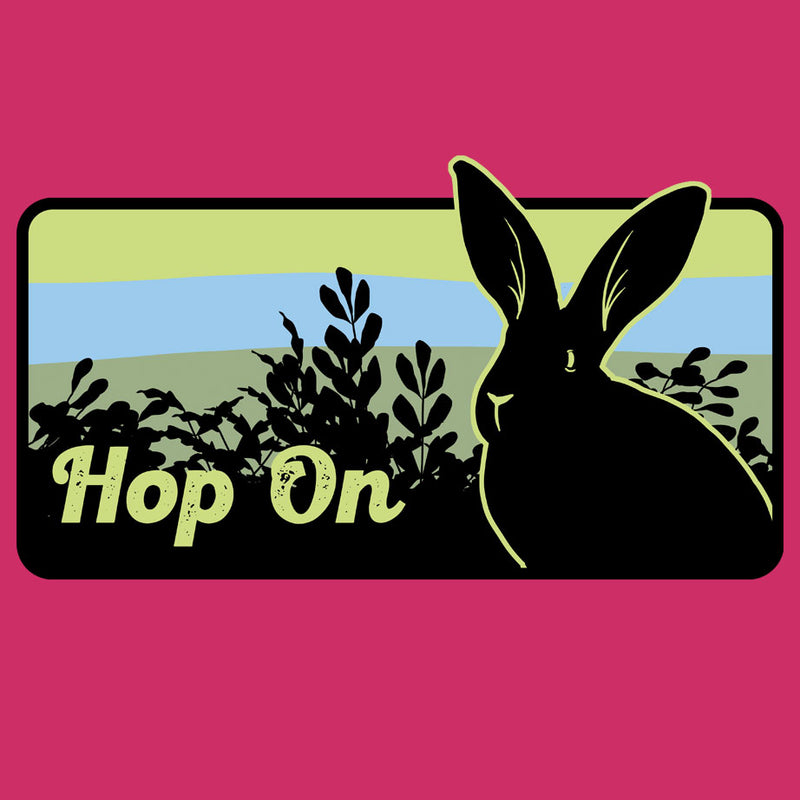 Rabbitats - Ladies V-Neck - Raspberry