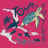 Tour de Turtles - Ladies V-Neck - Raspberry