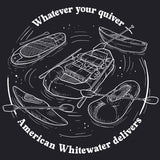 American Whitewater - Ladies Racerback Tank - Black