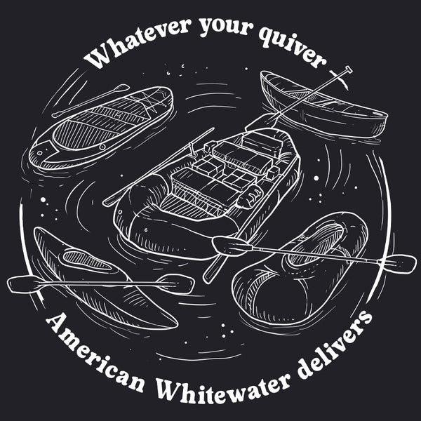 American Whitewater - Ladies Racerback Tank - Black