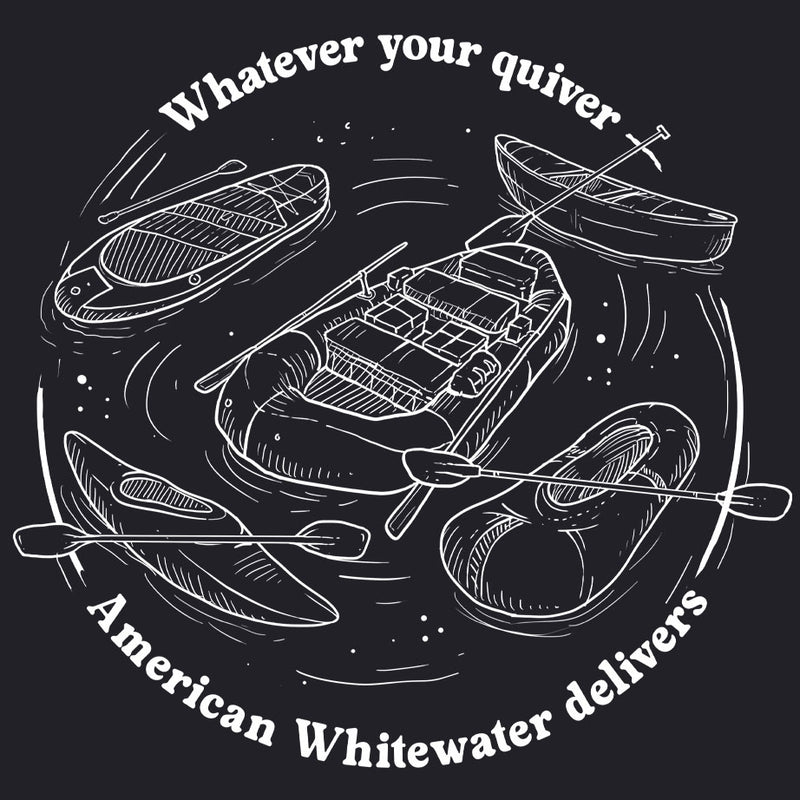 American Whitewater - Ladies Racerback Tank - Black