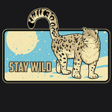 Snow Leopard Trust - Ladies V-Neck - Black