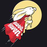 Rabbit Haven - Ladies Triblend Dolman - Vintage Black