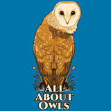 All About Owls - Ladies V-Neck - Turquoise