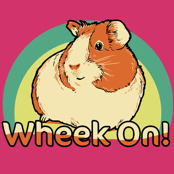 Wheek On! - Ladies V-Neck - Raspberry