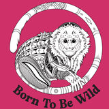 Jungle Friends - Ladies V-Neck - Raspberry