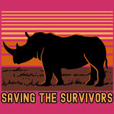 Saving the Survivors - Ladies V-Neck - Raspberry