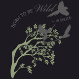 Belize Bird Rescue - Ladies Triblend Dolman - Vintage Black