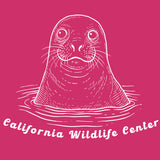 California Wildlife Center - Ladies V-Neck - Raspberry