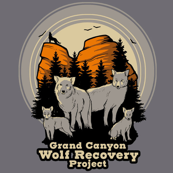 Grand Canyon Wolf Recovery Project - Ladies Triblend Dolman - Premium Heather