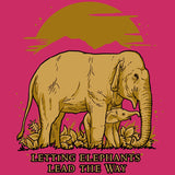 Following Giants - Ladies V-Neck - Raspberry