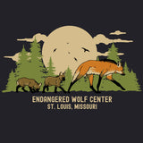 Endangered Wolf Center - Ladies Triblend Dolman - Vintage Black