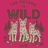 Project Coyote - Ladies V-Neck - Raspberry