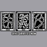 Save Giraffes Now - Ladies V-Neck - Heather Gray
