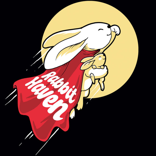 Rabbit Haven - Ladies Racerback Tank - Black