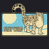 Snow Leopard Trust - Ladies Triblend Dolman - Vintage Black