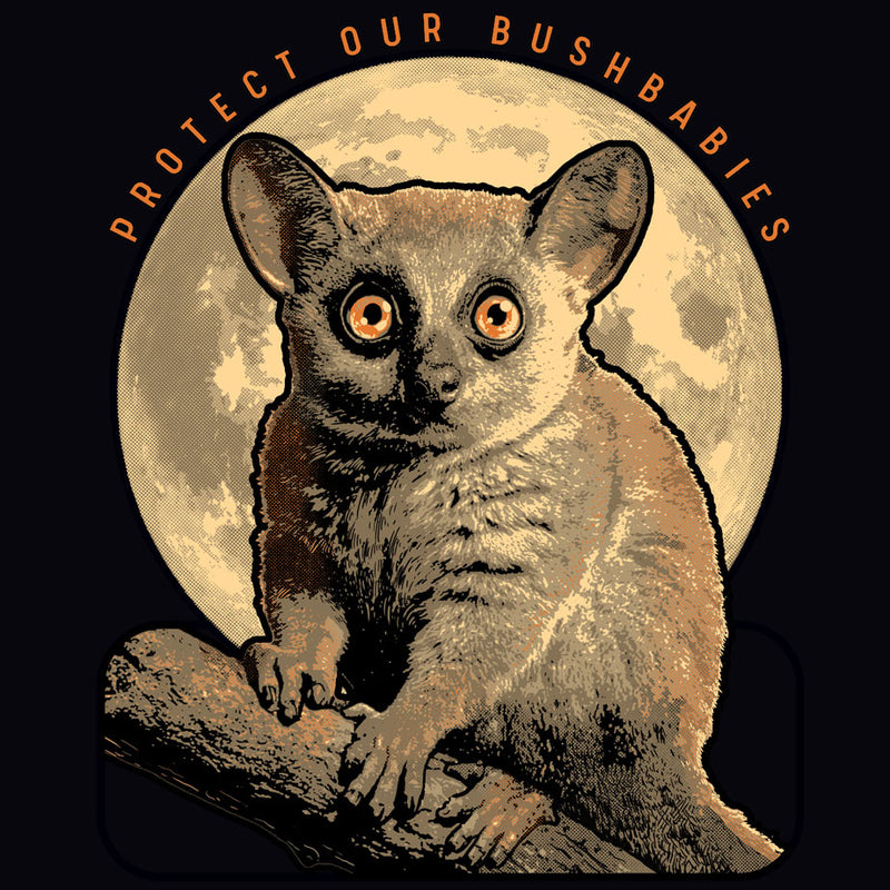 Protect Our Bushbabies - Ladies Triblend Dolman - Vintage Black