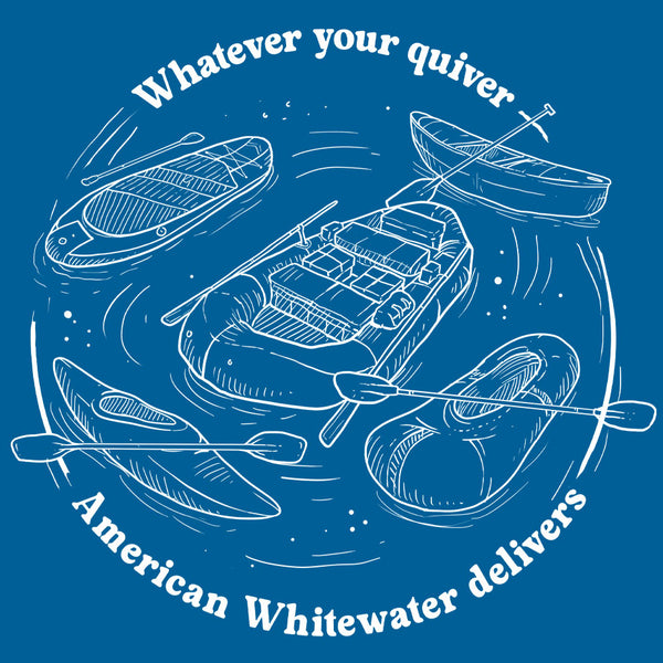 American Whitewater - Ladies V-Neck - Turquoise
