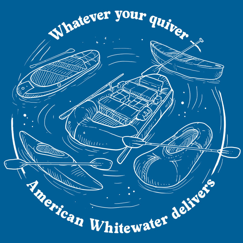 American Whitewater - Ladies V-Neck - Turquoise
